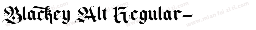 Blackey Alt Regular字体转换